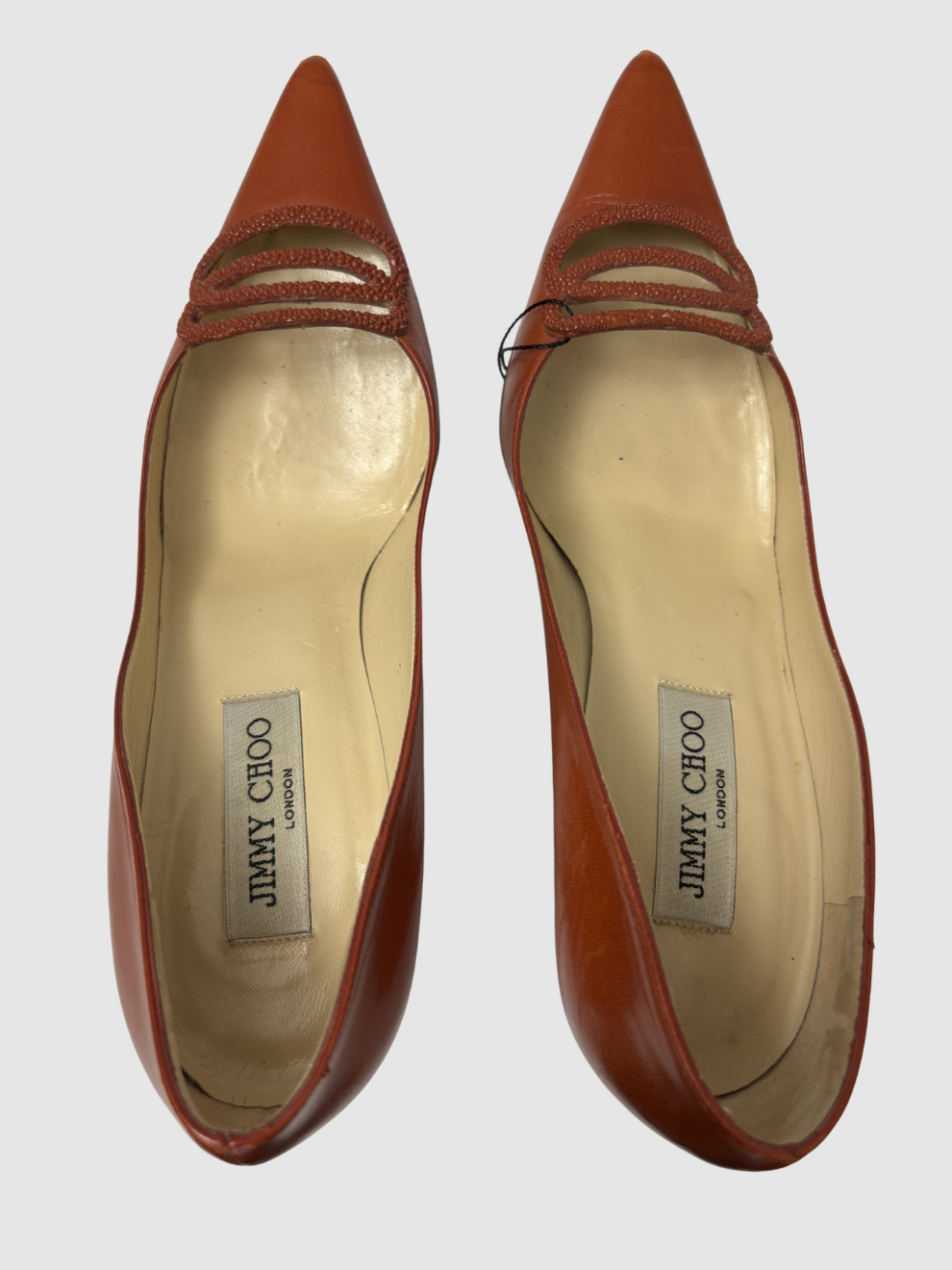 Rostrote spitze Pumps von Jimmy Choo