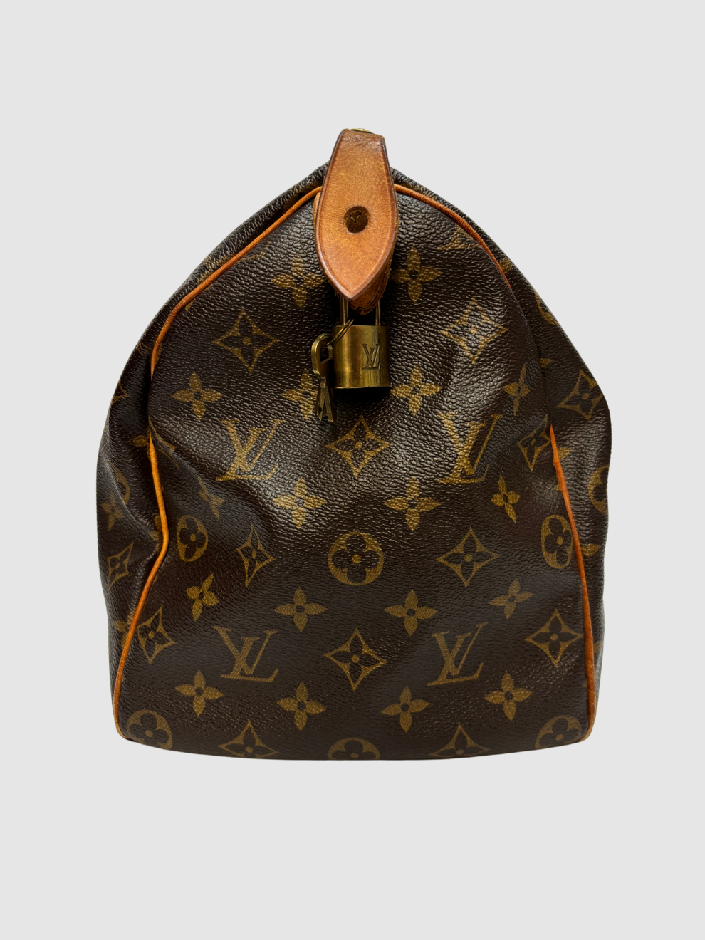 Braune Vintage Monogram Canvas Speedy 35 von Louis Vuitton