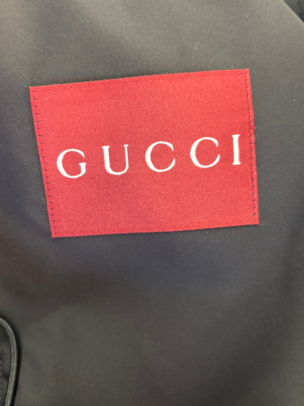 Schwarze Windbreaker Jacke von Gucci
