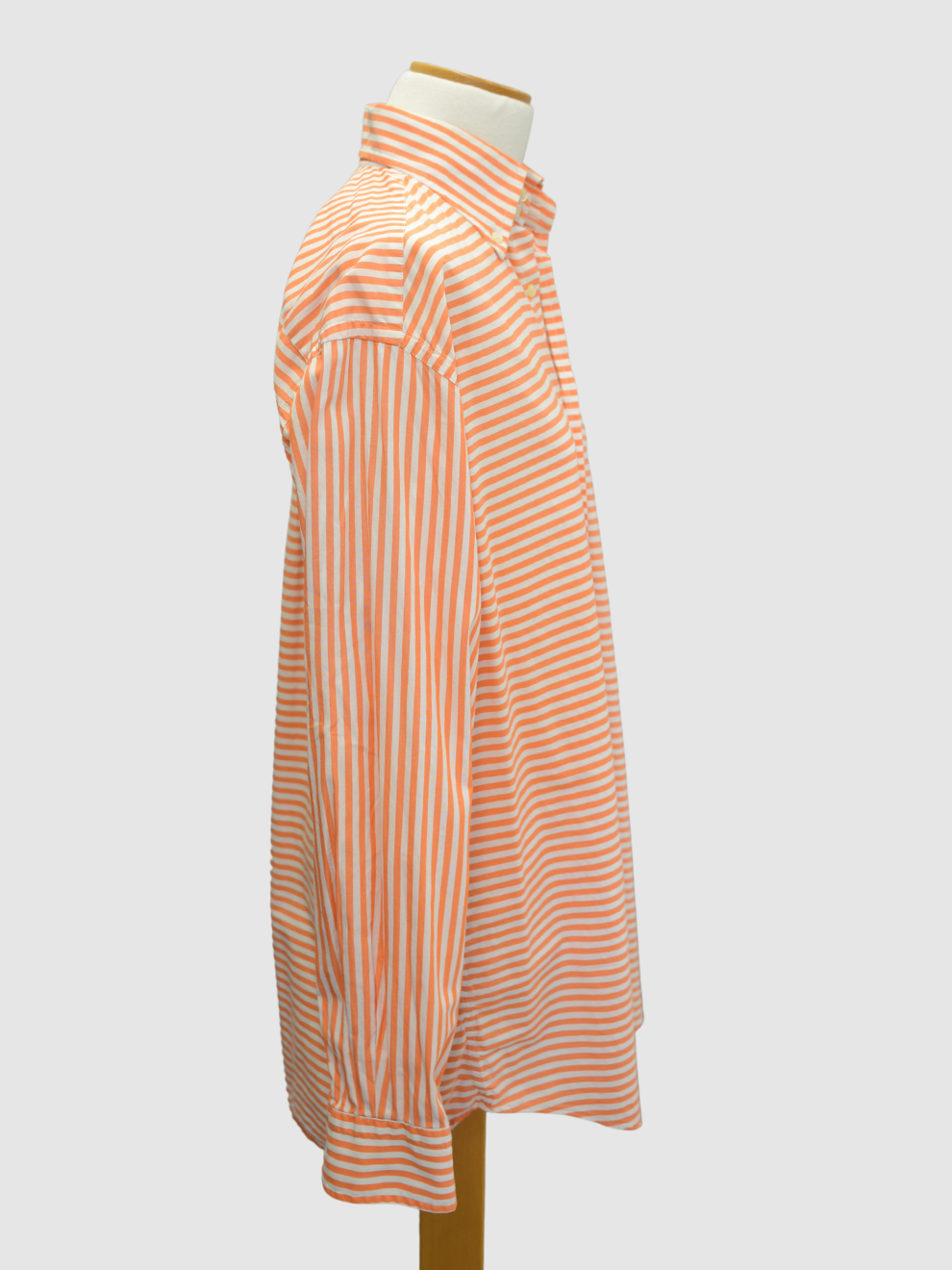 Orange-weiß gestreifte Oversize-Bluse von Etro