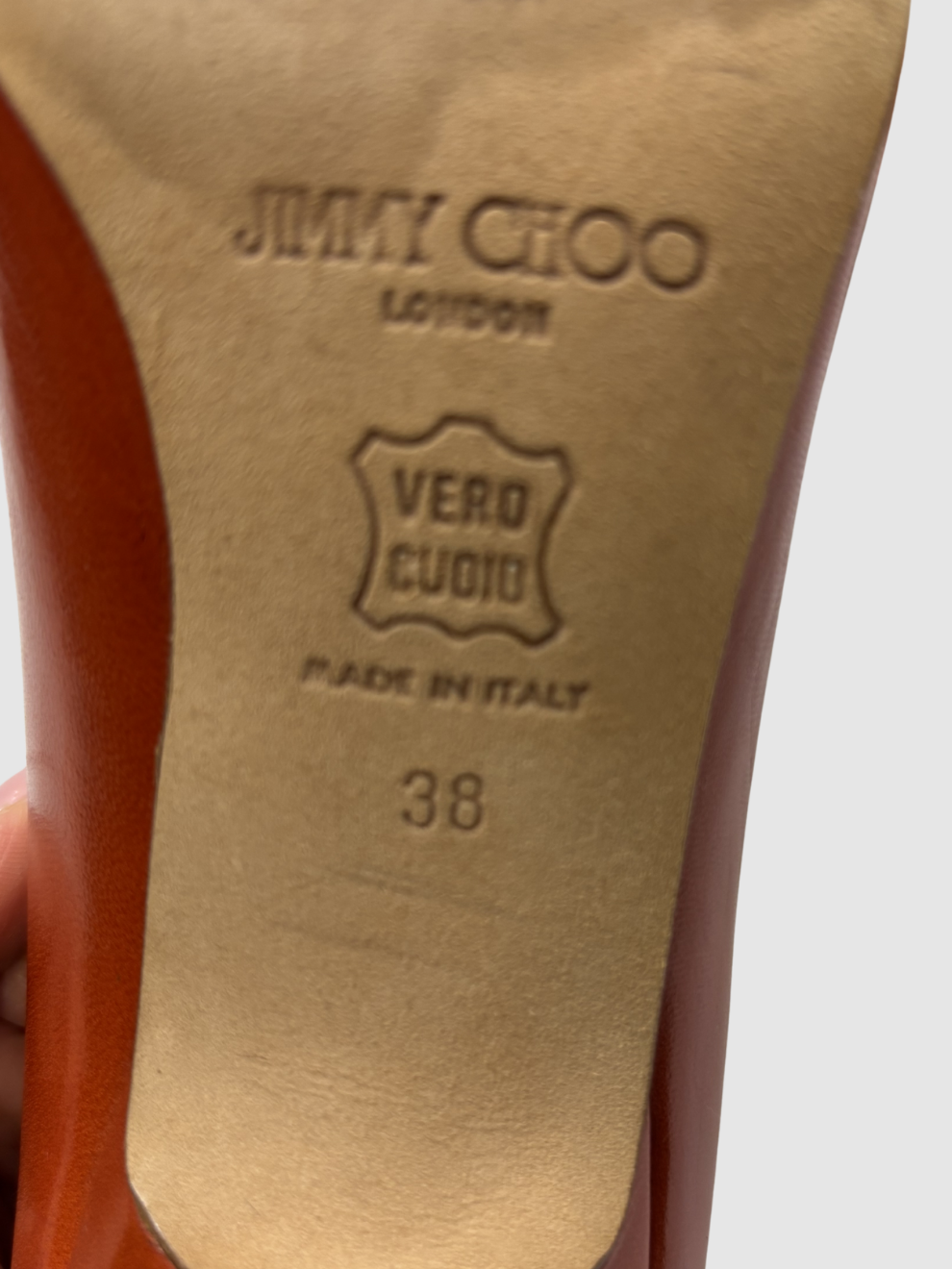 Rostrote spitze Pumps von Jimmy Choo