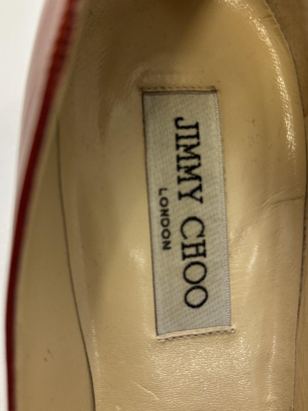 Rostrote spitze Pumps von Jimmy Choo