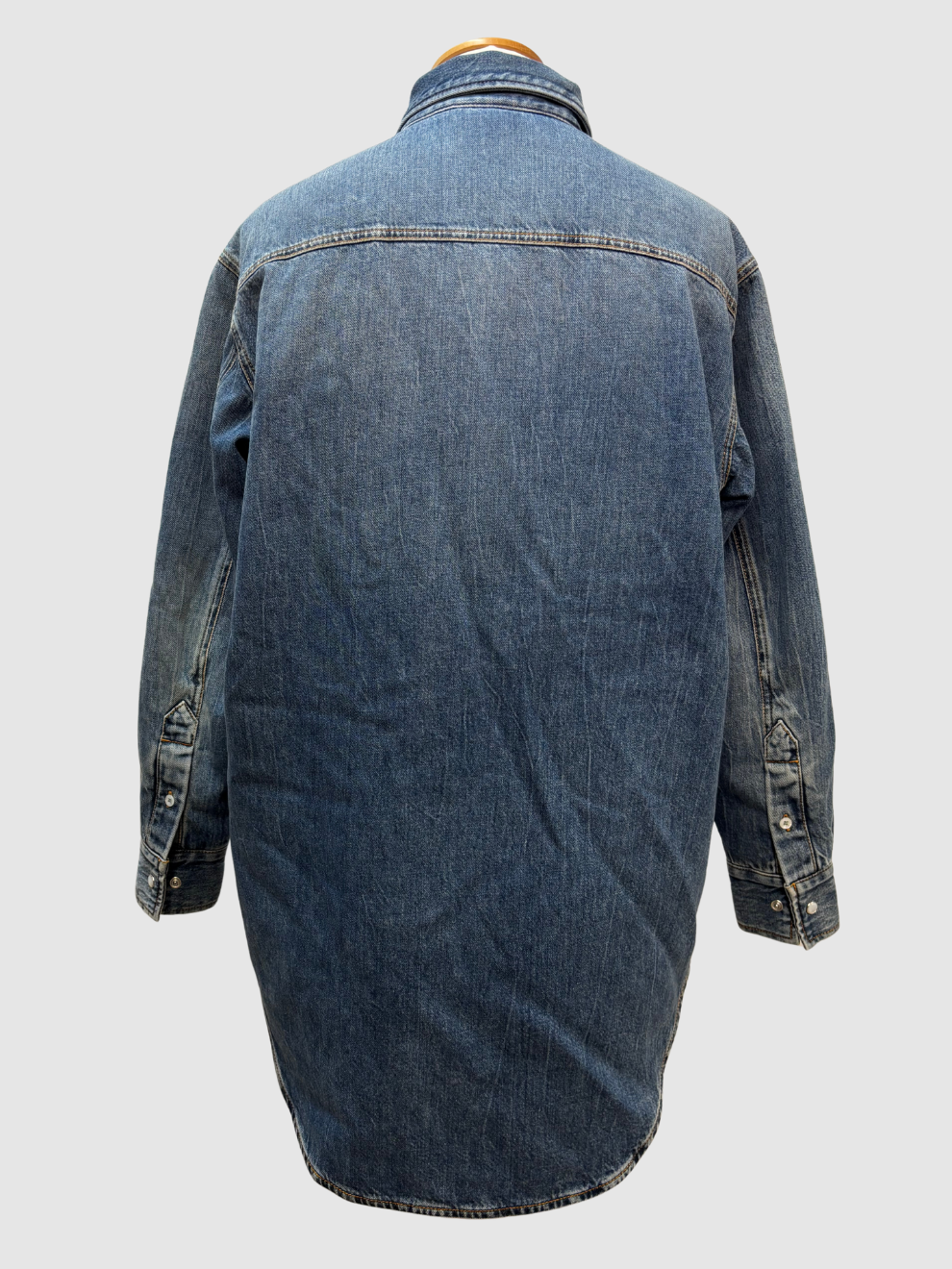 Wattierte Jeans-Hemdbluse von Gucci