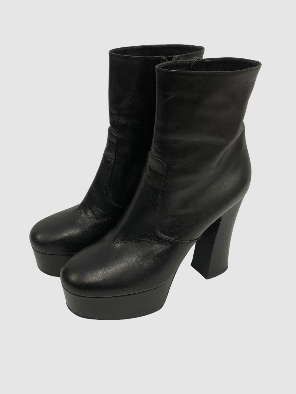 Schwarze Plateau-Stiefel Billy von Saint Laurent