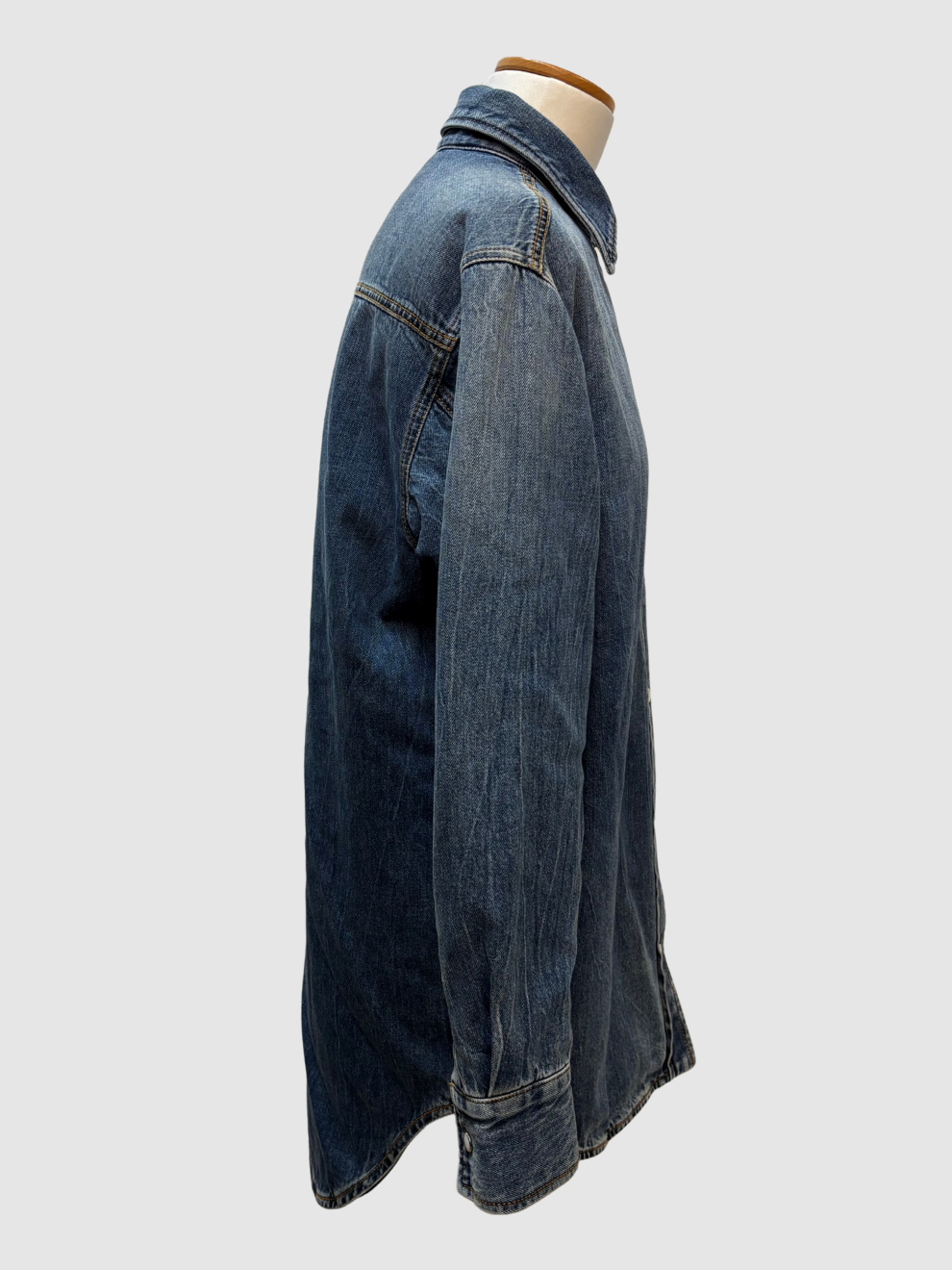 Wattierte Jeans-Hemdbluse von Gucci