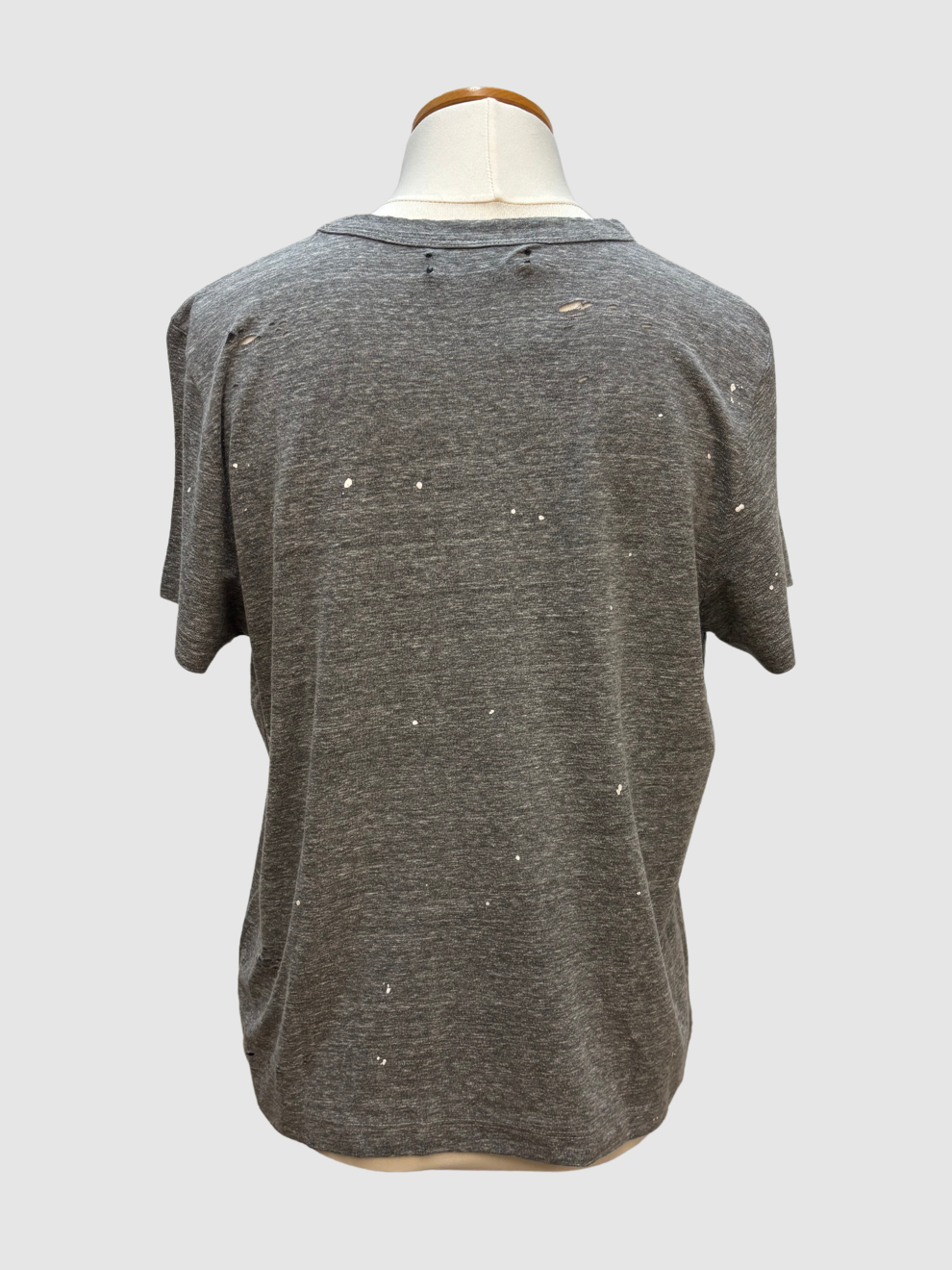 Graues destroyed T-Shirt von Amiri