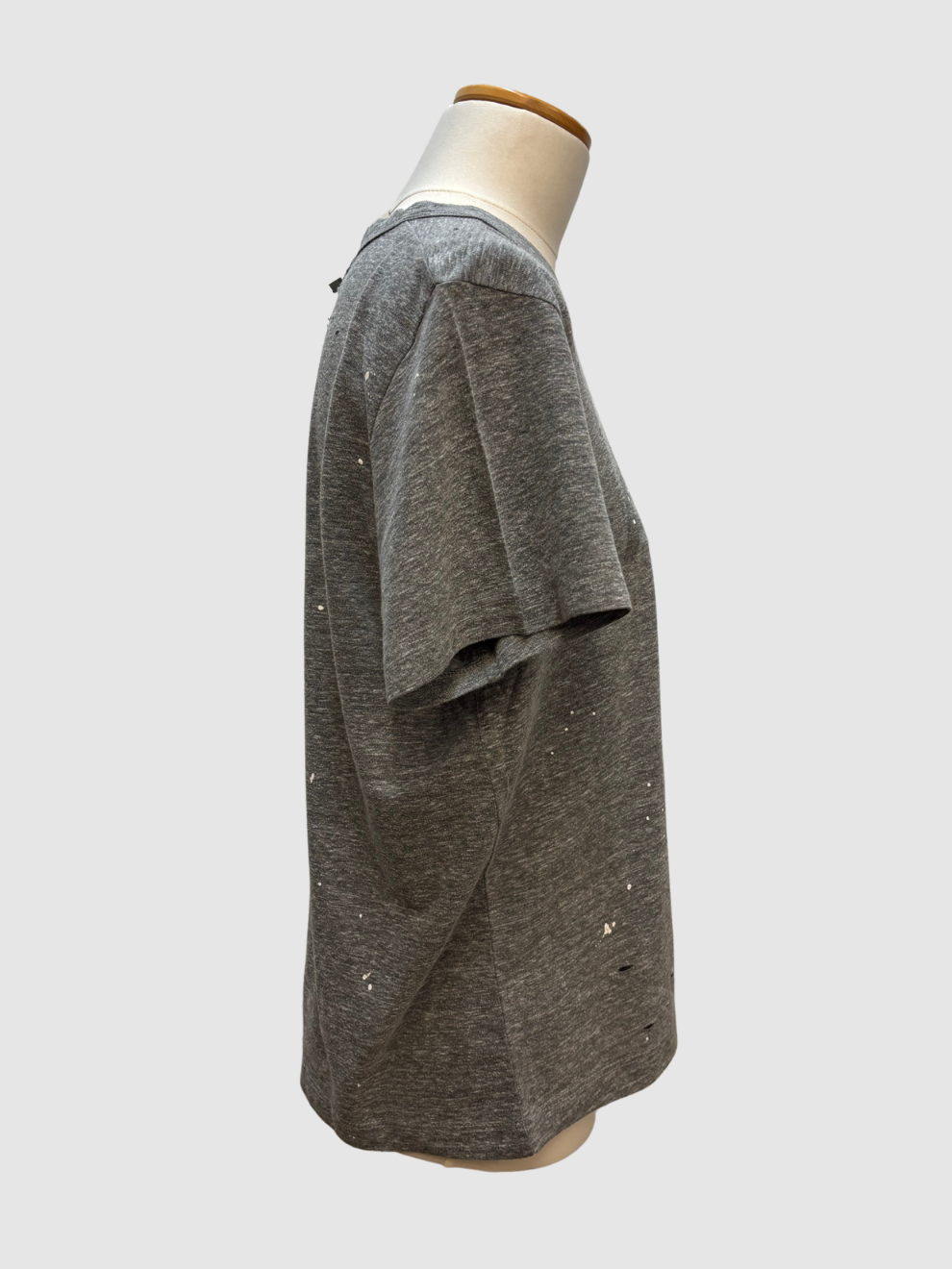 Graues destroyed T-Shirt von Amiri