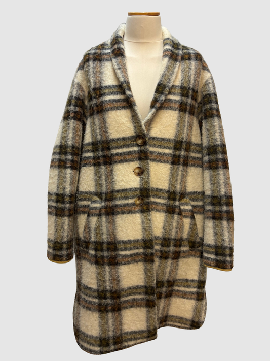 Karierter Wollmantel von Isabel Marant Étoile