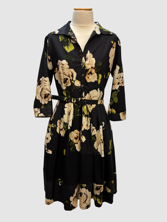 Schwarzes Blusenkleid von Samantha Sung