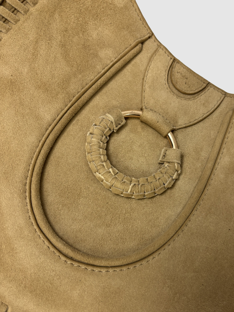 Beigebraune Fransen-Tasche von ViamailBag