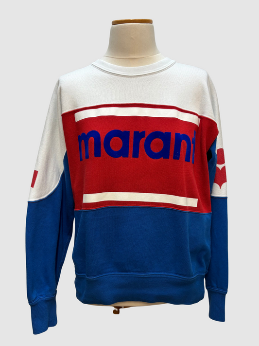Blau-rot-weißes Sweatshirt von Isabel Marant Étoile