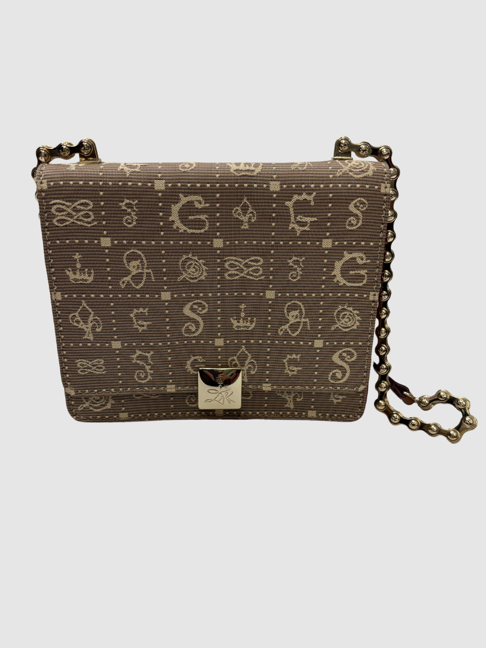 Hellbraune Schultertasche Daligramme von Lancel