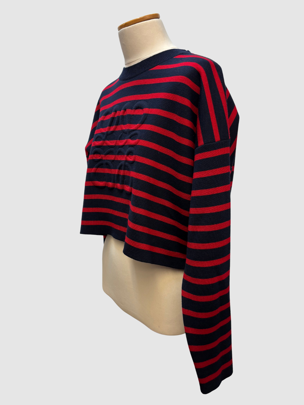 Blau-rot gestreifter Pullover von Loewe