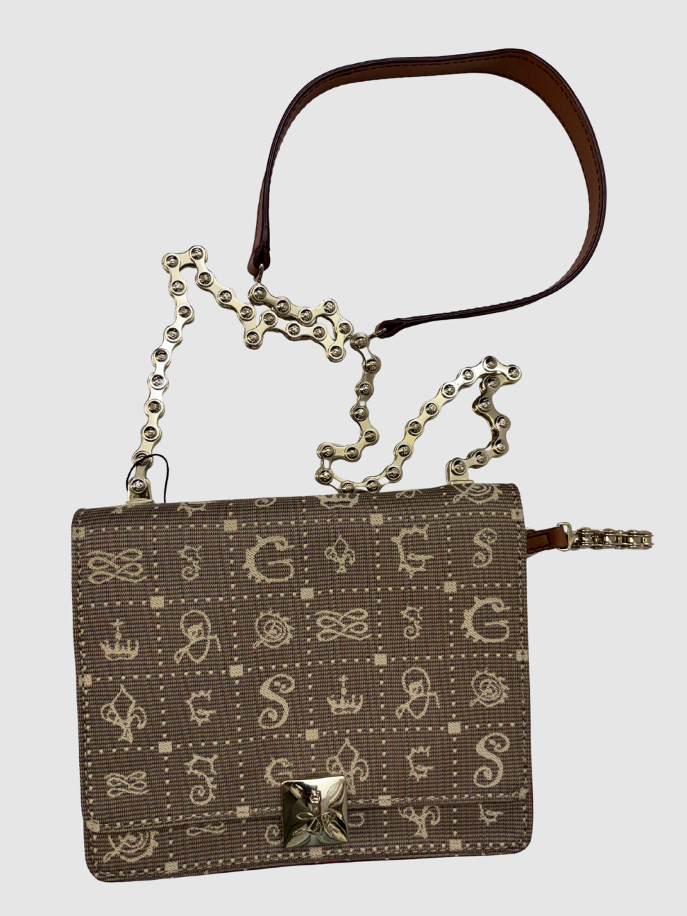 Hellbraune Schultertasche Daligramme von Lancel