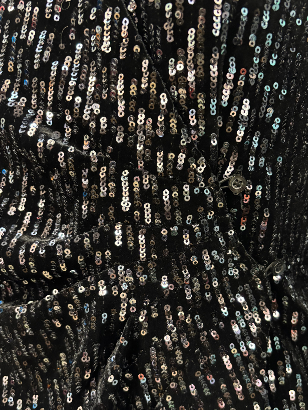 Schwarzes Pailletten-Kleid von Maje