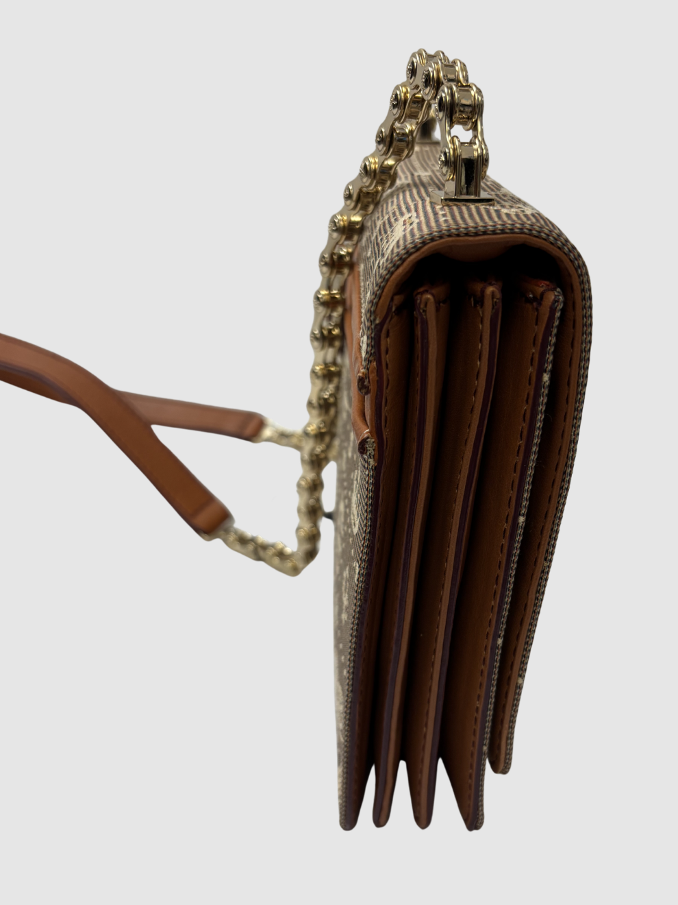 Hellbraune Schultertasche Daligramme von Lancel