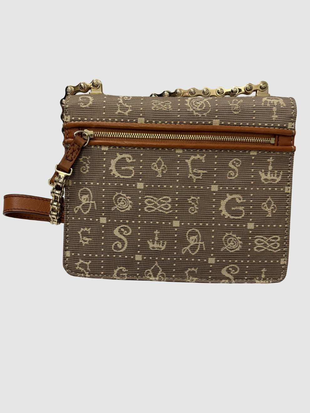 Hellbraune Schultertasche Daligramme von Lancel