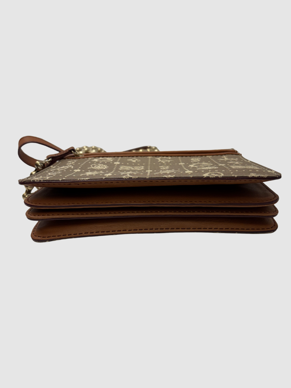 Hellbraune Schultertasche Daligramme von Lancel