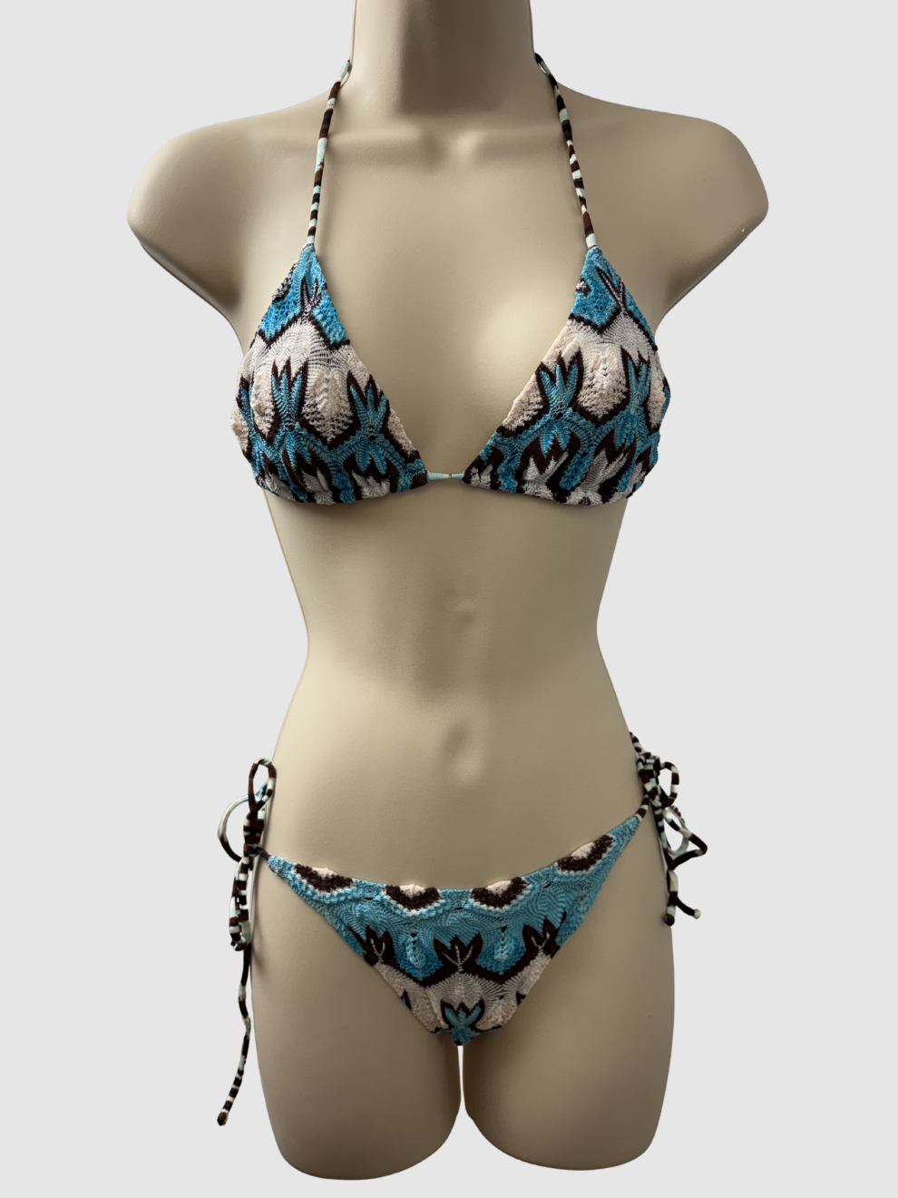 Türkis-brauner Bikini von Missoni Mare