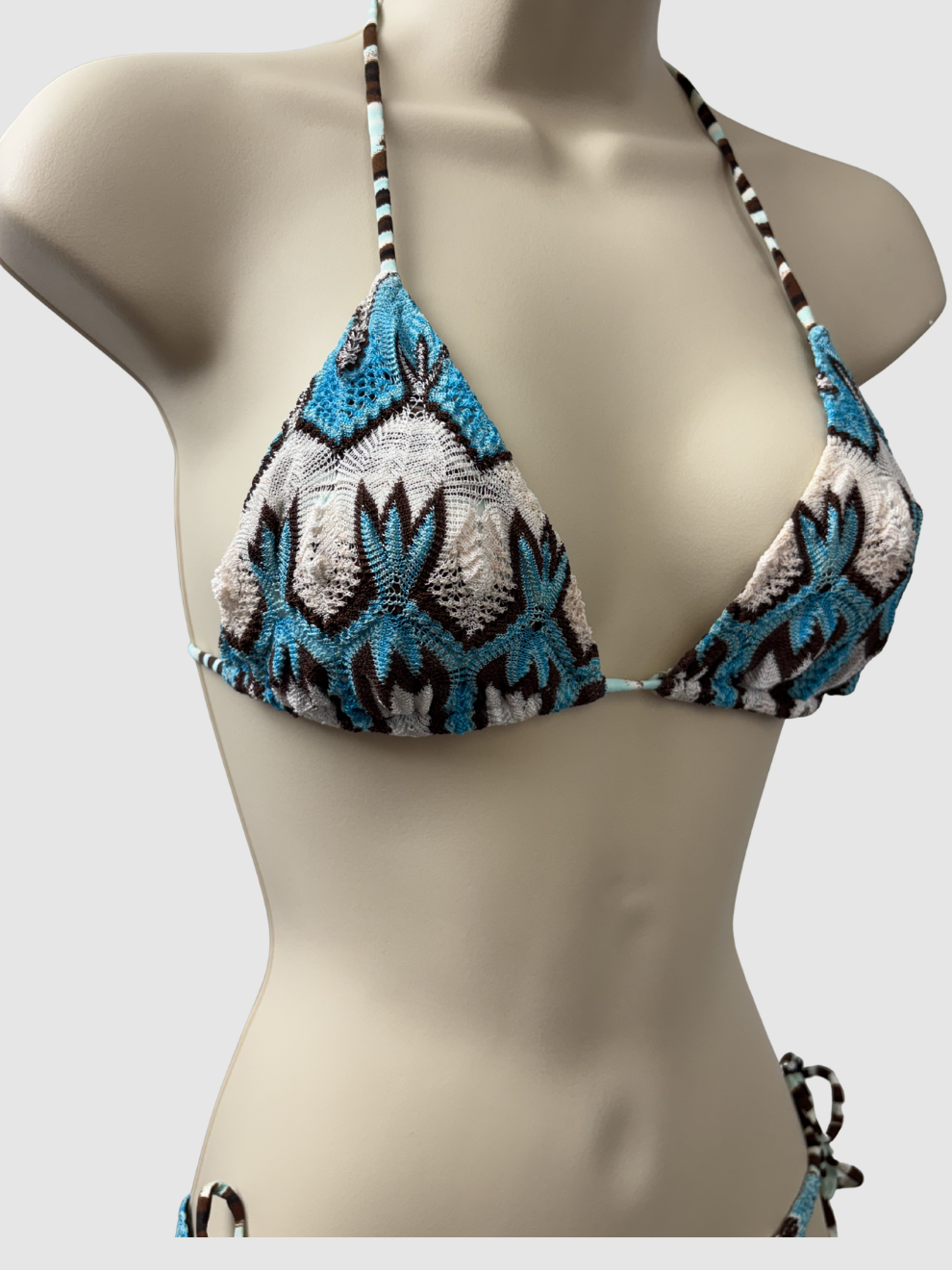Türkis-brauner Bikini von Missoni Mare