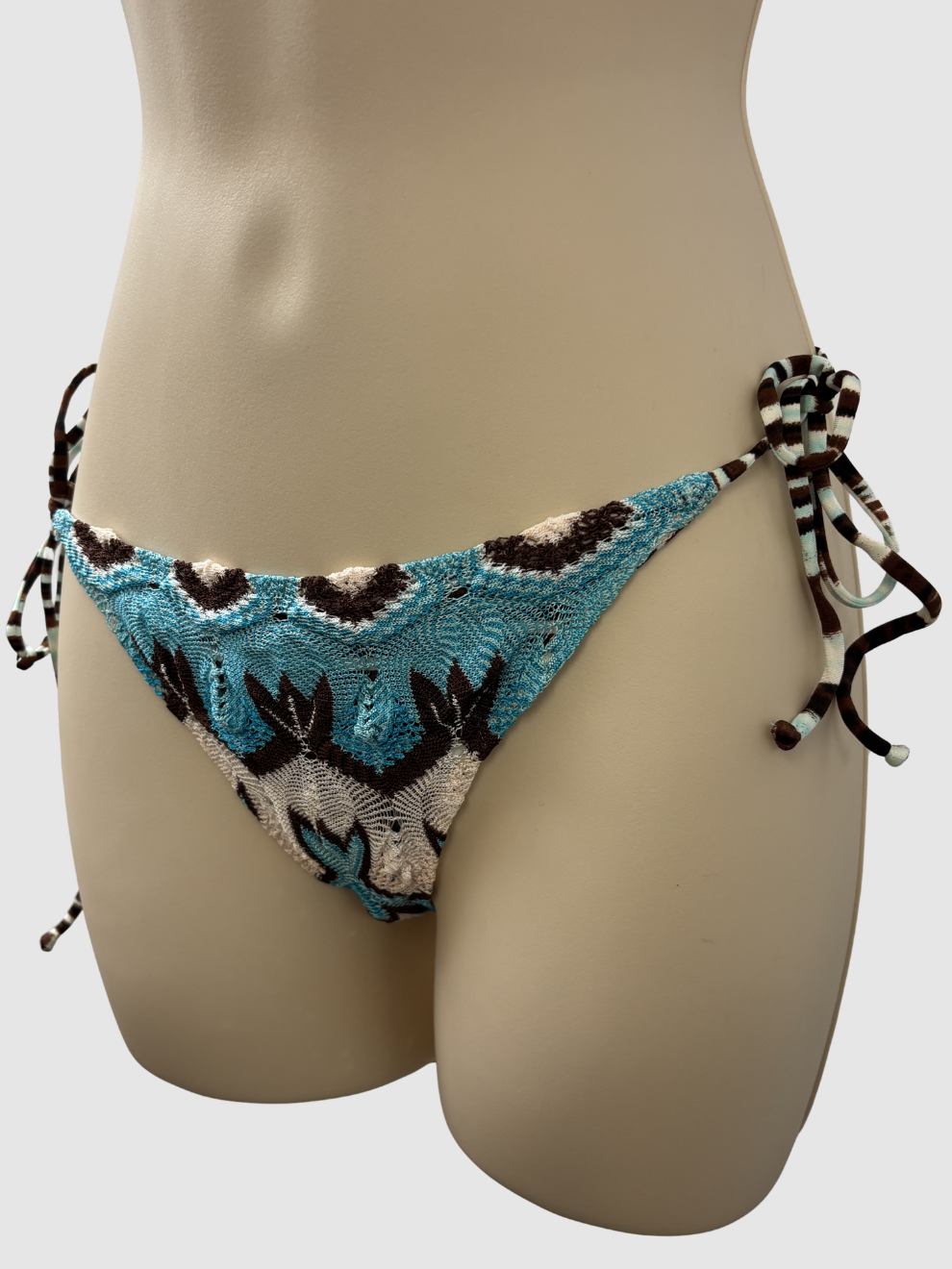 Türkis-brauner Bikini von Missoni Mare