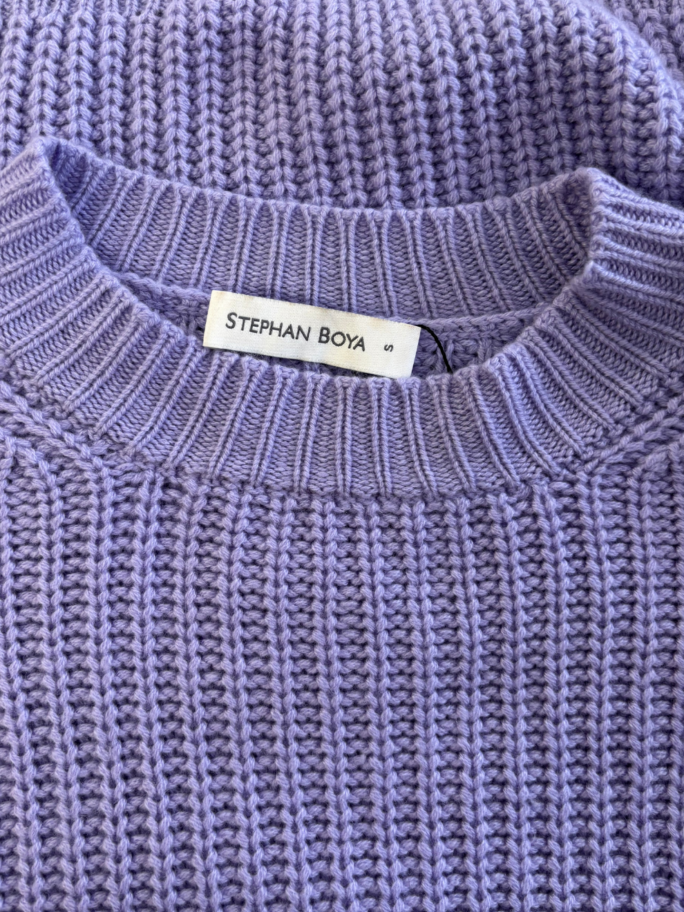 Lila Kaschmir-Pullover von Stephan Boya