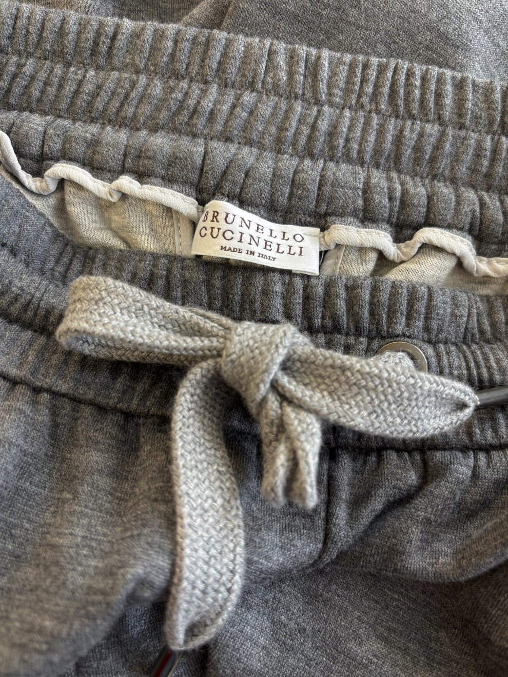 Graue flared Hose von Brunello Cucinelli