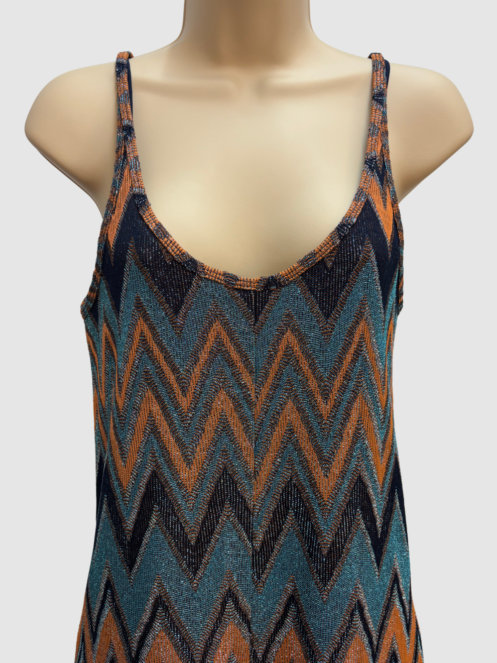 Braun-türkis-blauer Jumpsuit von Missoni
