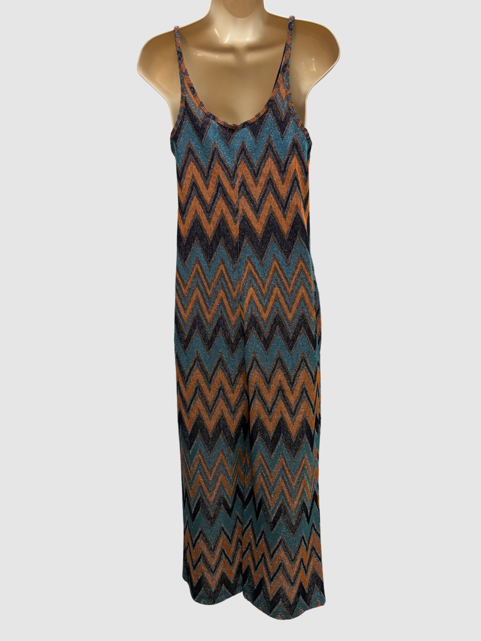 Braun-türkis-blauer Jumpsuit von Missoni