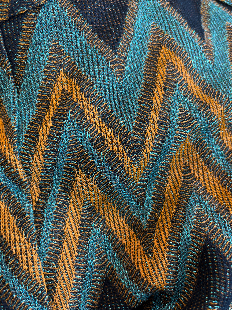 Braun-türkis-blauer Jumpsuit von Missoni
