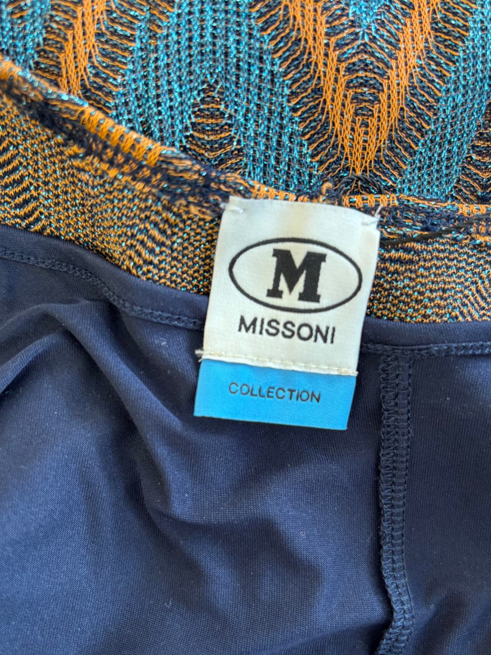 Braun-türkis-blauer Jumpsuit von Missoni