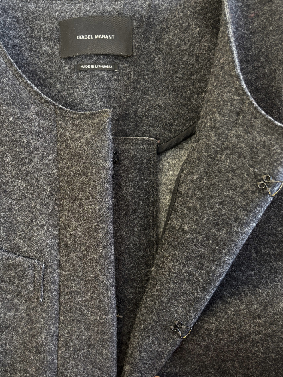 Grauer Woll-Blazer von Isabel Marant