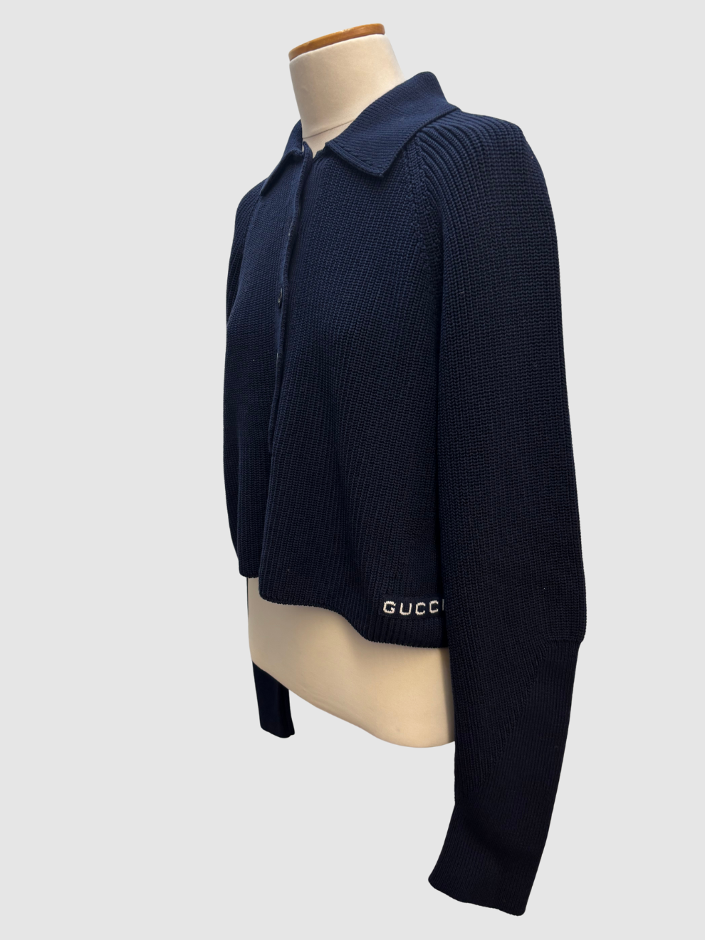 Marineblauer Strickpullover von Gucci