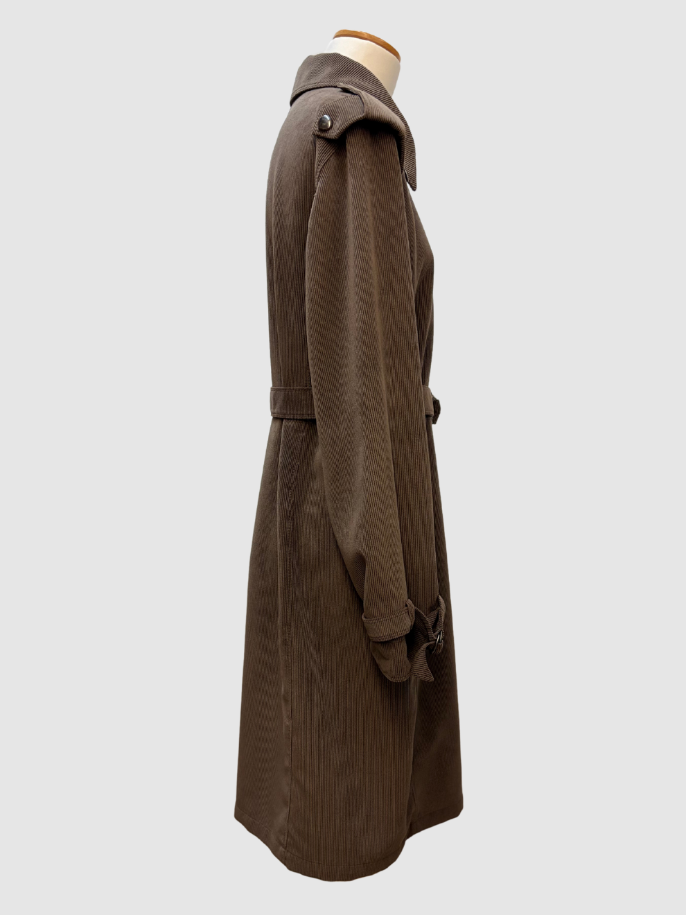 Brauner Kordmantel von Max Mara Rainwear