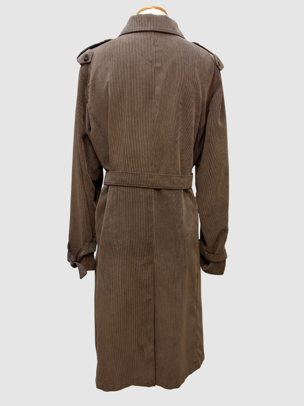 Brauner Kordmantel von Max Mara Rainwear