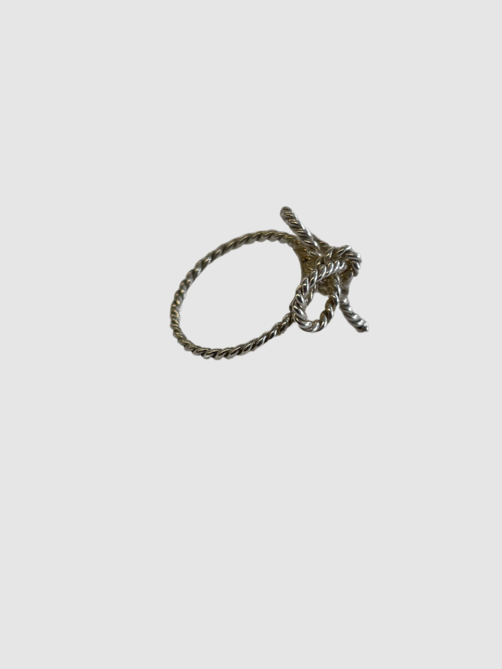Silberner Twist Bow Ring von Tiffany & Co