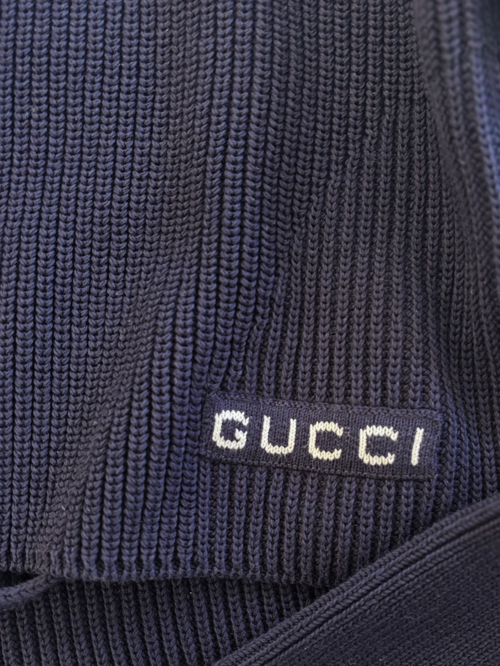 Marineblauer Strickpullover von Gucci