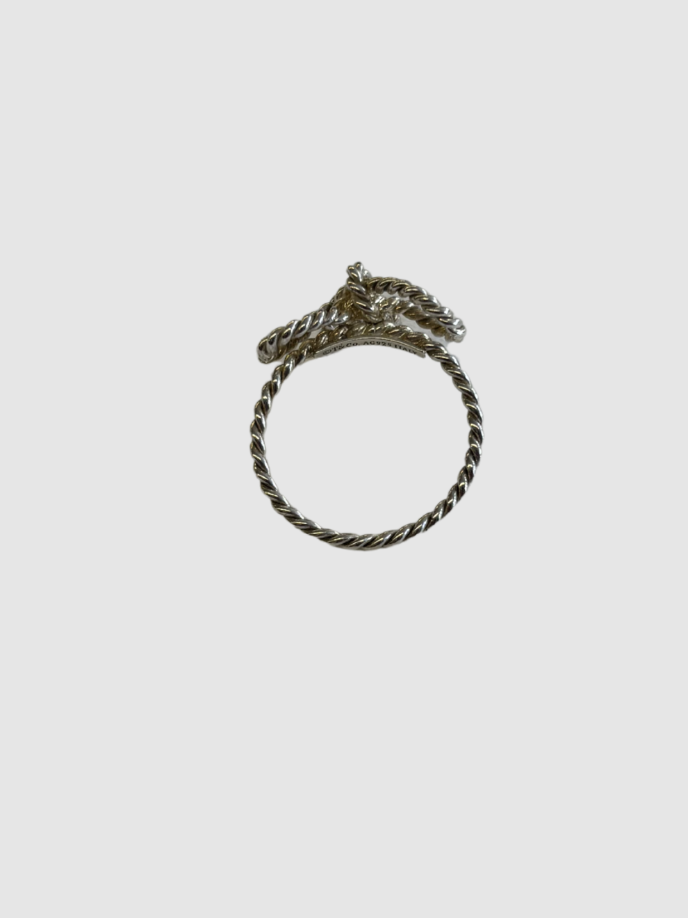 Silberner Twist Bow Ring von Tiffany & Co