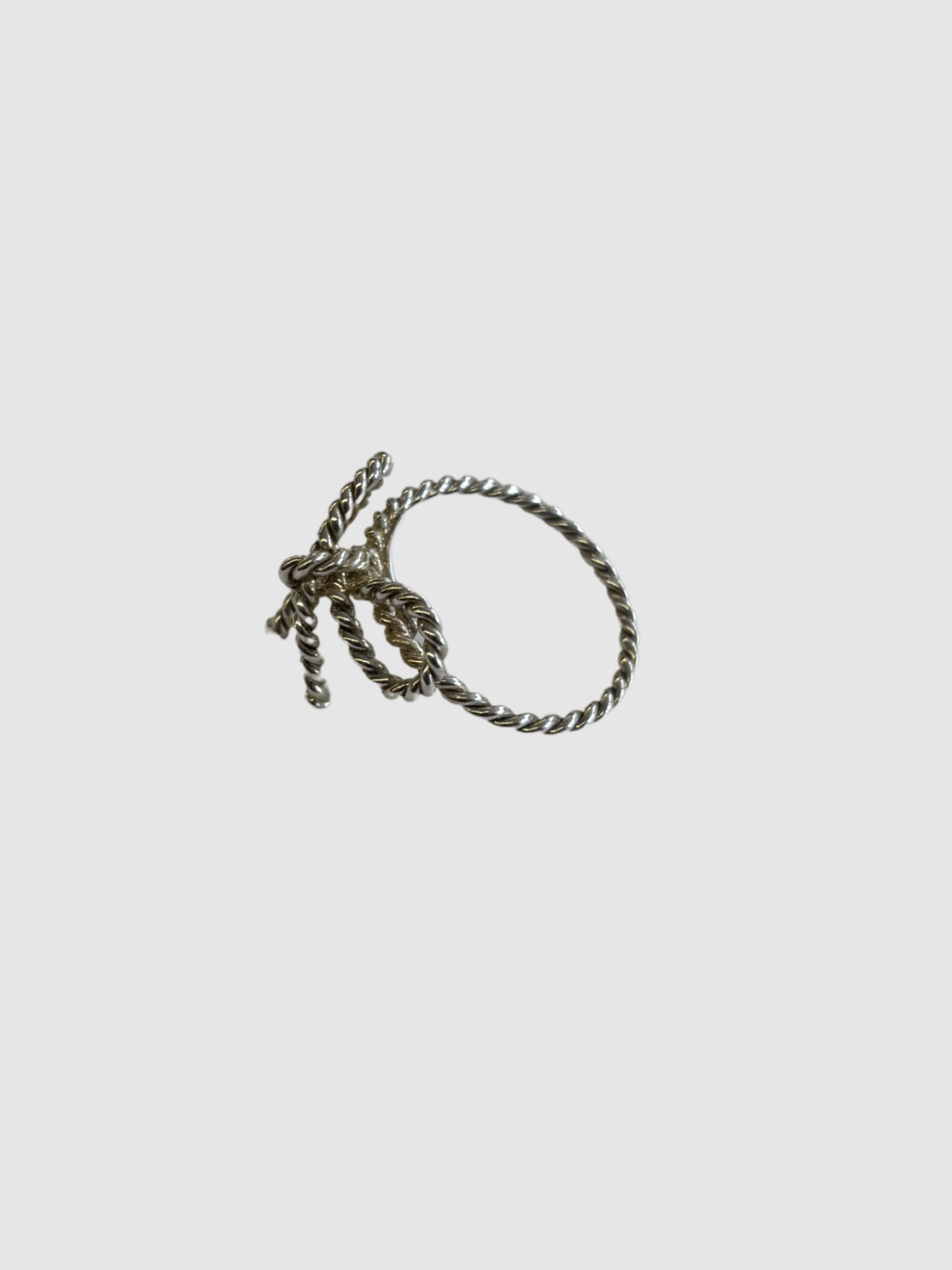 Silberner Twist Bow Ring von Tiffany & Co