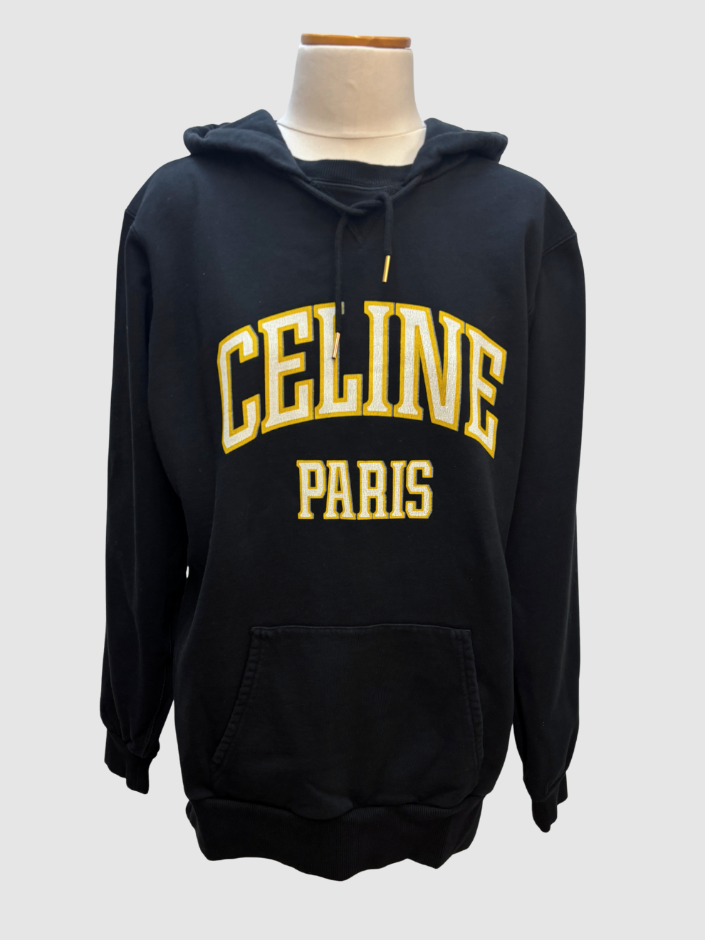 Schwarzer Kapuzenpullover von Celine