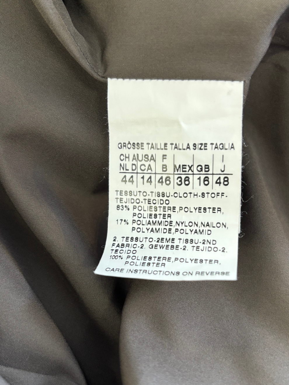 Brauner Kordmantel von Max Mara Rainwear