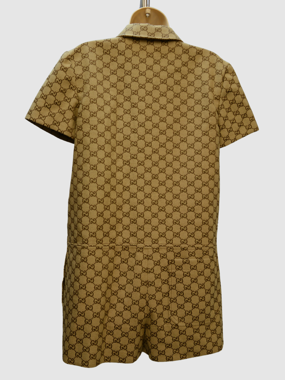 Kamelfarbener GG Canvas Jumpsuit von Gucci