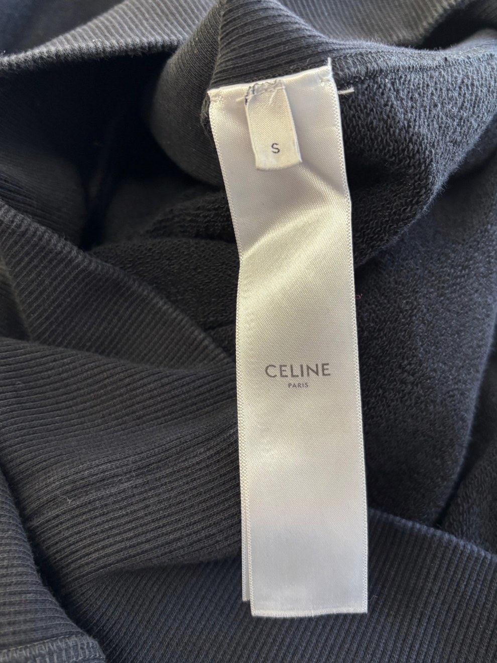 Schwarzer Kapuzenpullover von Celine