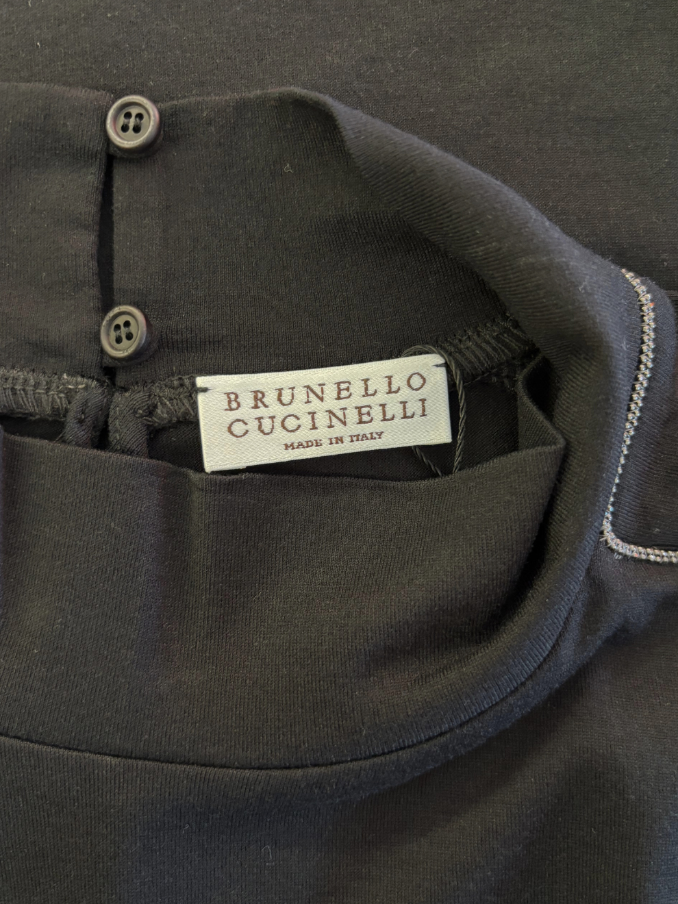 Schwarzes cropped Top von Brunello Cucinelli