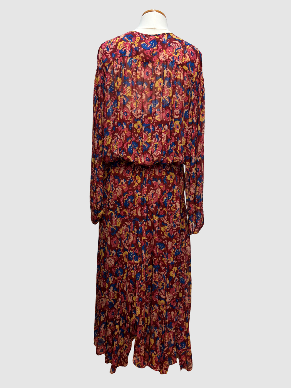 Weinrotes Maxikleid von Isabel Marant Étoile