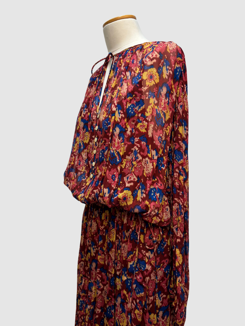 Weinrotes Maxikleid von Isabel Marant Étoile