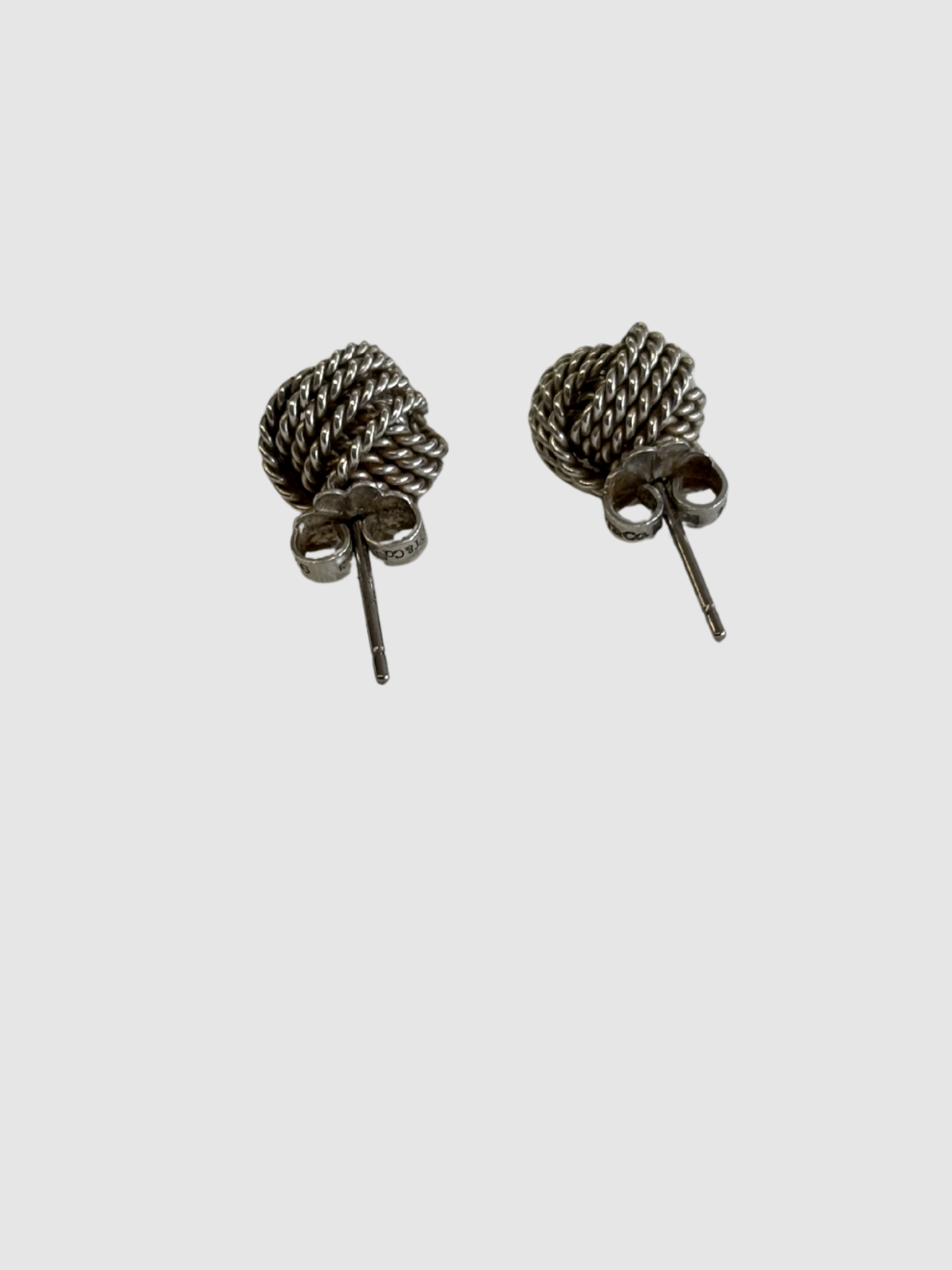 Silberne Knot Ohrstecker Somerset von Tiffany & Co