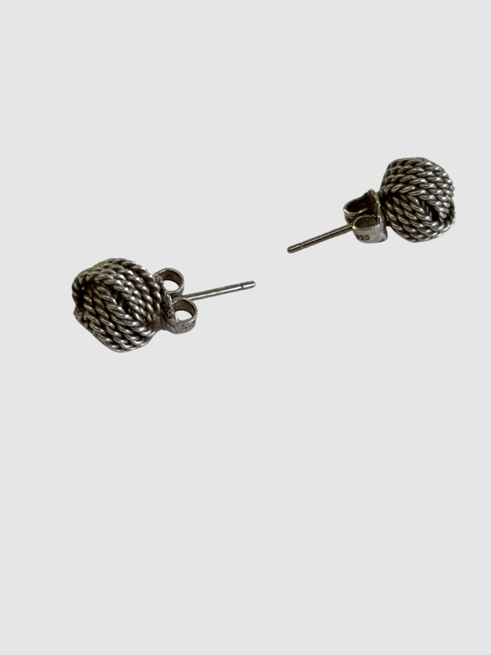 Silberne Knot Ohrstecker Somerset von Tiffany & Co