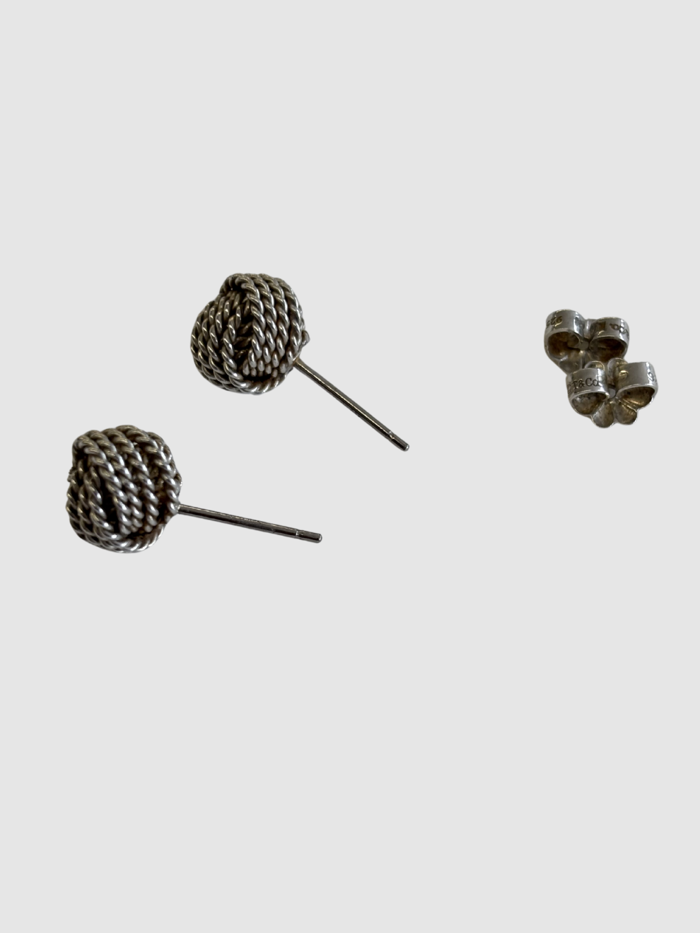 Silberne Knot Ohrstecker Somerset von Tiffany & Co