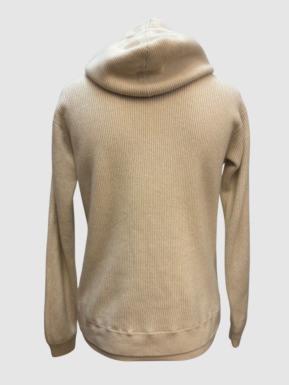 Ecrufarbene Strickjacke von Brunello Cucinelli